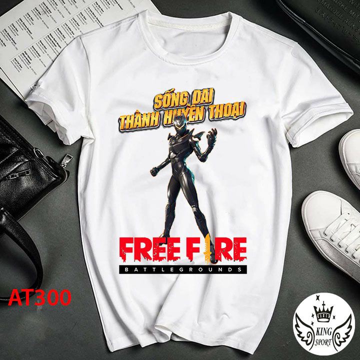 ÁO thun nam nữ in hình game FREE FIRE rẻ đẹp cao cấp vải dày dặn mềm mịn EBI
