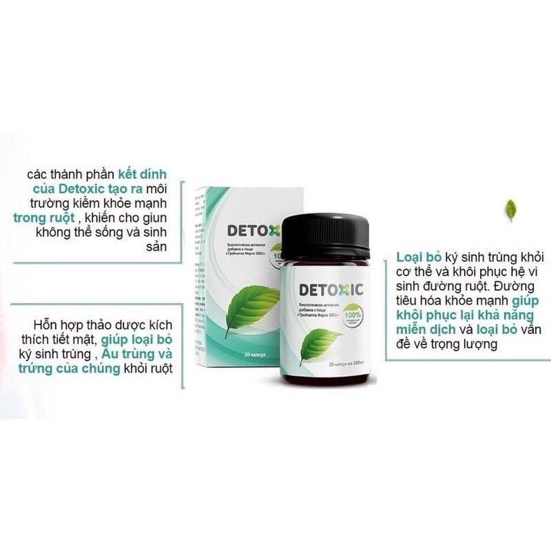 Viên uống diệt ký sinh trùng Detoxic | BigBuy360 - bigbuy360.vn