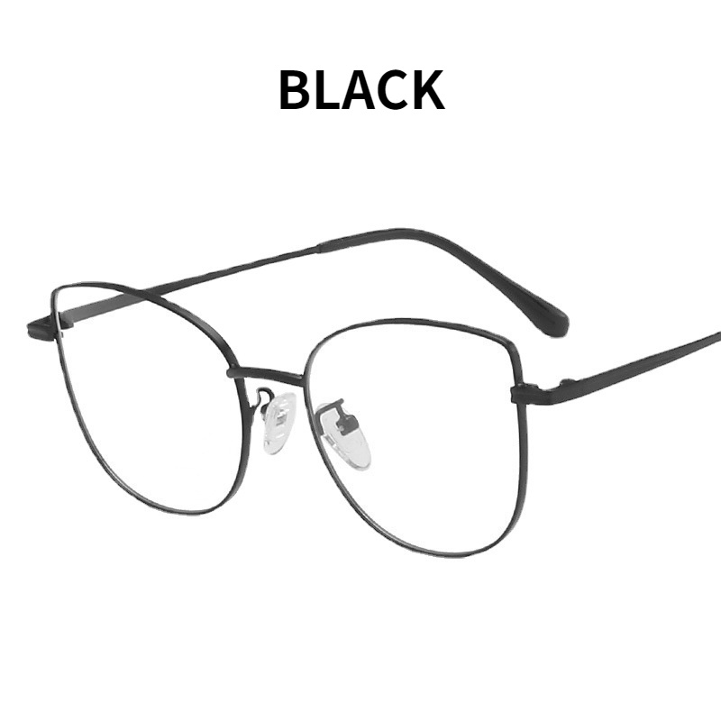 Kính mắt mèo gọng kim loại chống ánh sáng xanh thời trang cho nữ