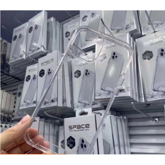 Ốp lưng trong chống ố vàng Mika Iphone X, Xs Max, 11 Pro Max, 12, 12 Pro, 12 Pro Max hàng cao cấp SPACE