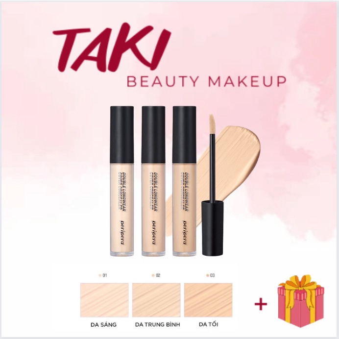 Kem Che Khuyết Điểm Ink Double Longwwear Cover Concealar 5.5g Peripera