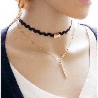 Set 2 vòng cổ choker hàn quốc vc0012