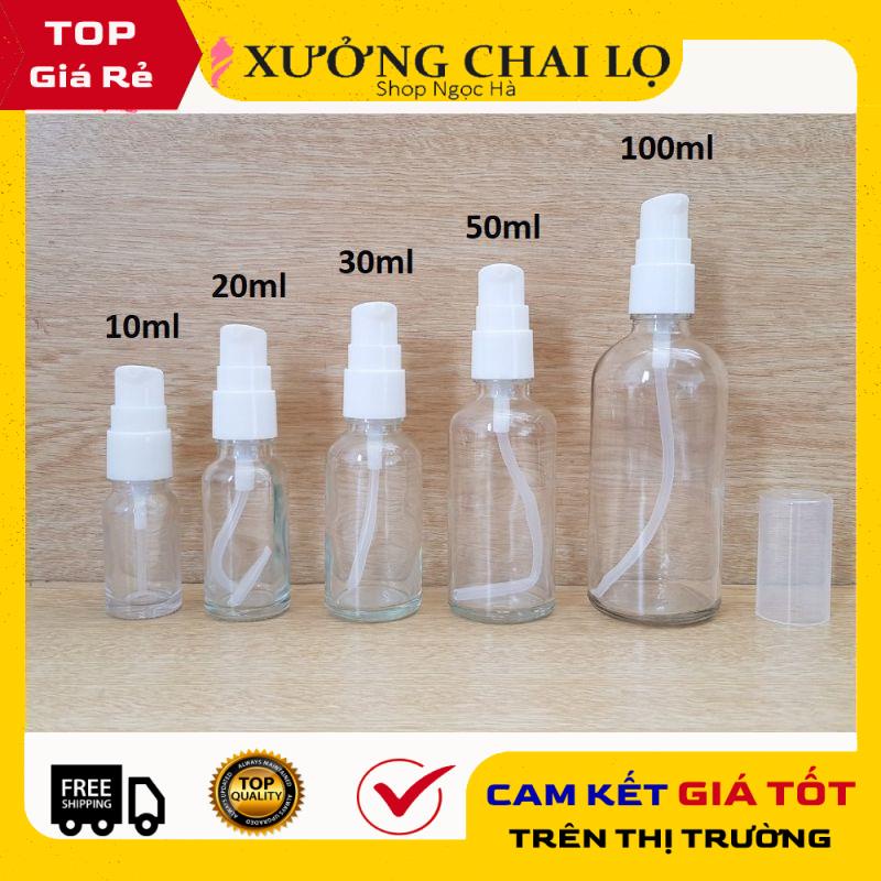 Chai Chiết Mĩ Phẩm ❤ GIÁ RẺ NHẤT ❤ Chai thủy tinh xịt giọt 5ml,10ml chiết mỹ phẩm, dầu gội, sữa tắm, serum .