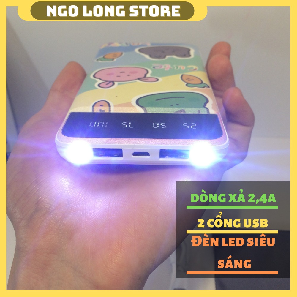 Sạc Dự Phòng 10000mah POWER BANK (Version one) QC2.0 Có Màn Hình Điện Tử