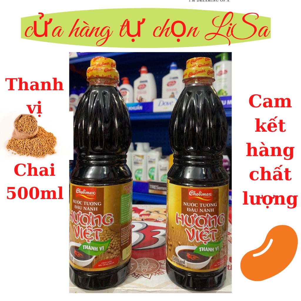 Nước tương Hương Việt Thanh Vị chai 500ml