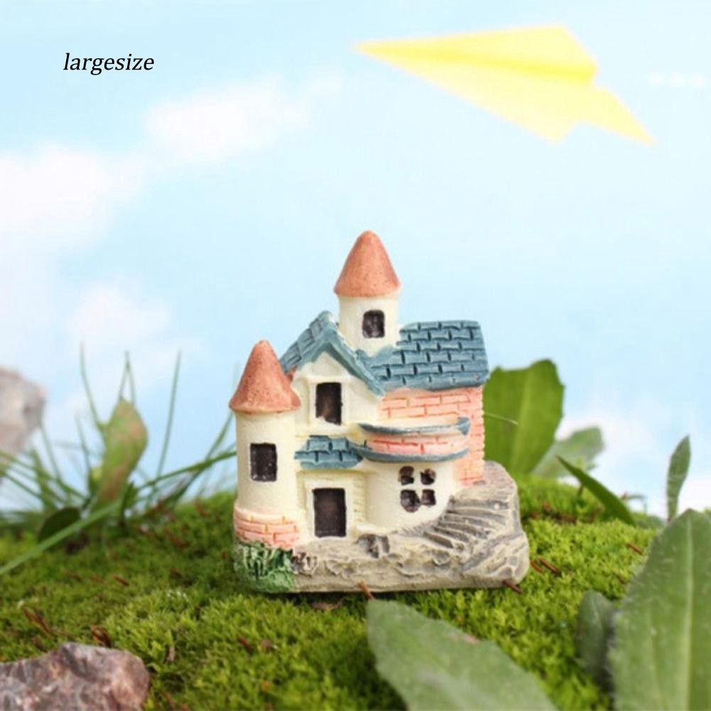 Mô hình nhà lgsz _ mini bằng nhựa dùng để trang trí tiểu cảnh sân vườn