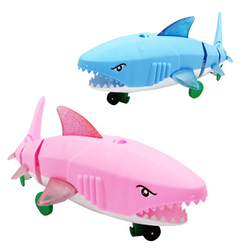 Đồ Chơi Cá Mập Con Baby Shark Bằng Nhựa Biết Hát, Biết Đi, Biết Bơi Trên Cạn Quẫy Đuôi Có Đèn Cho Bé