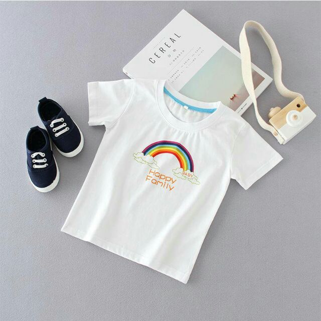 Áo thun gia đình hình cầu vòng