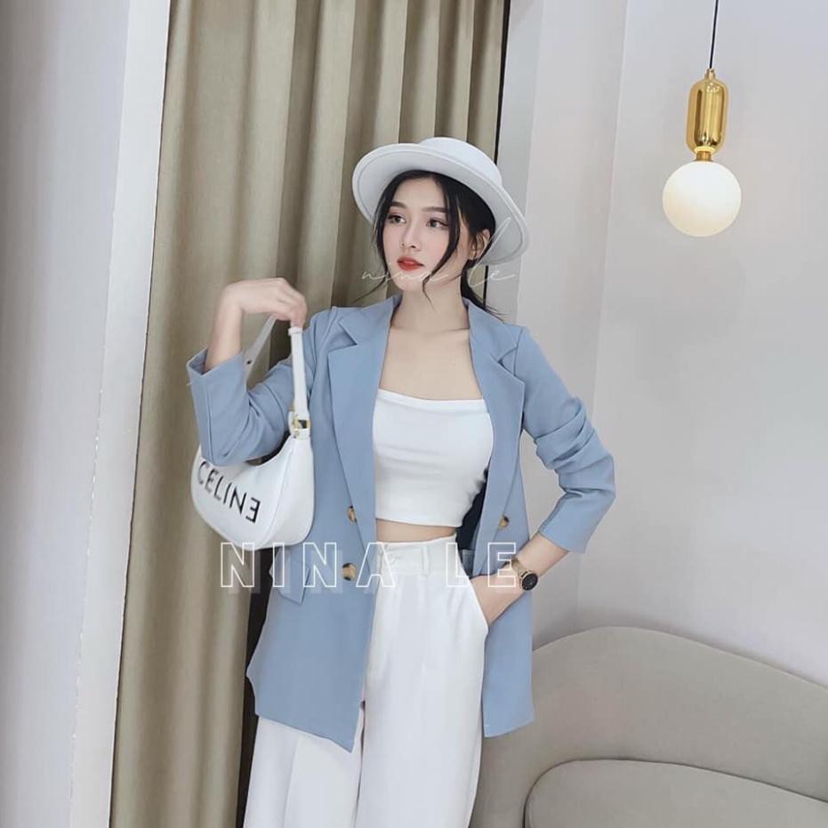 [ Hàng Đẹp Bán Shop ] Áo vest blazer nữ, áo vest khoác ngoài phong cách hàn quốc