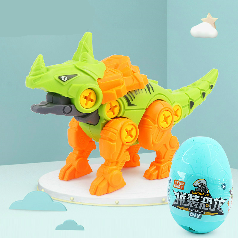 Bộ Đồ Chơi Lắp Ráp Khủng Long Bằng Gỗ Cho Bé