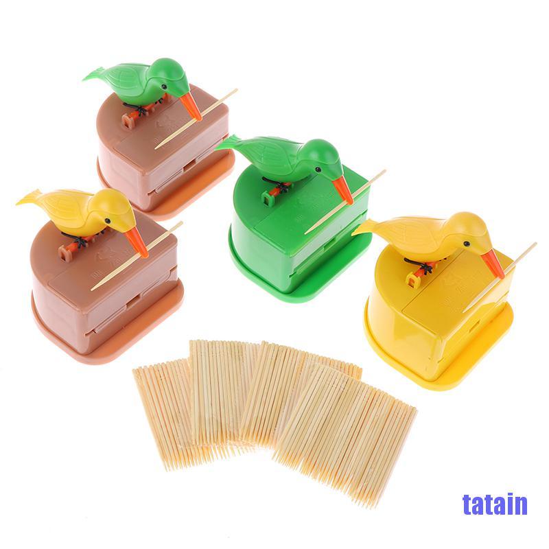 Hộp đựng tăm xỉa răng thiết kế có hình chú chim để bàn độc đáo