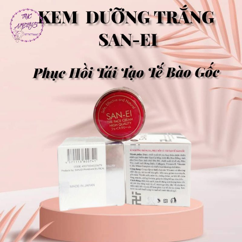 KEM DƯỠNG TRẮNG DA PHỤC HỒI VÀ TÁI TẠO TẾ BÀO GỐC SAN-EI