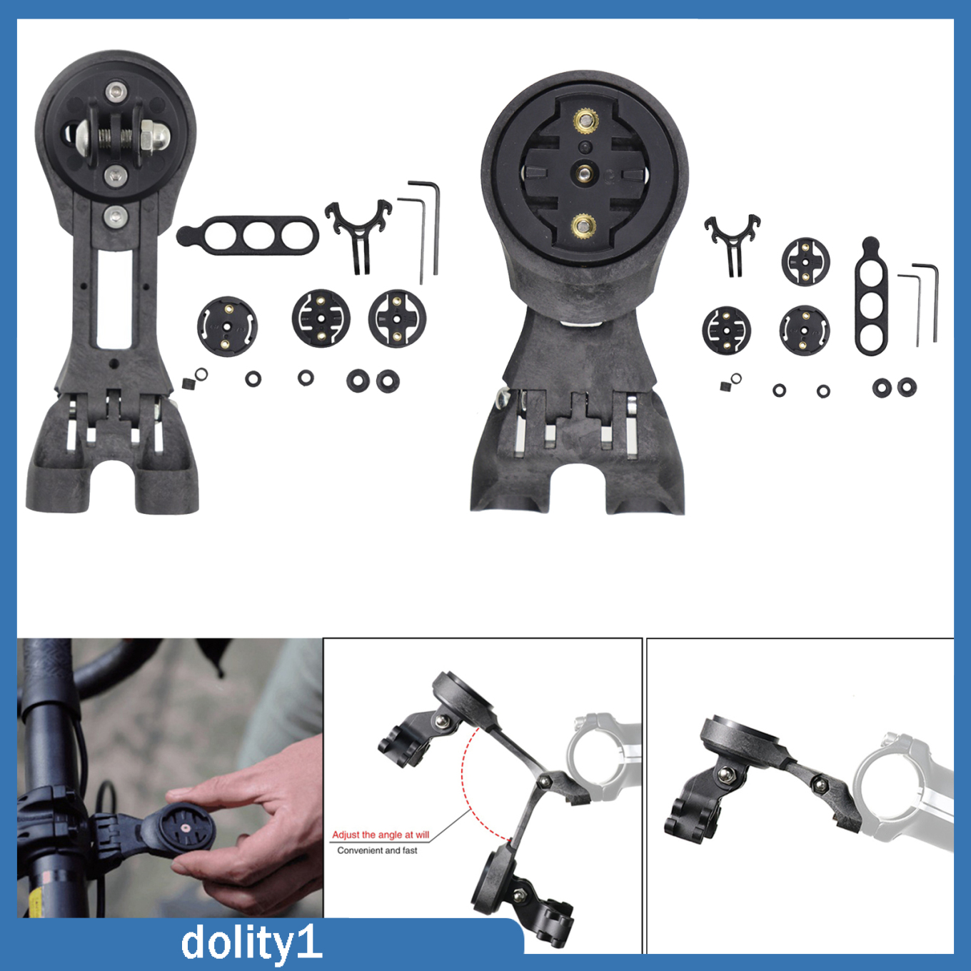 Carbon Fiber Bikes Bicycle Stem Handlebar Mount GPS Bracket for Bryton