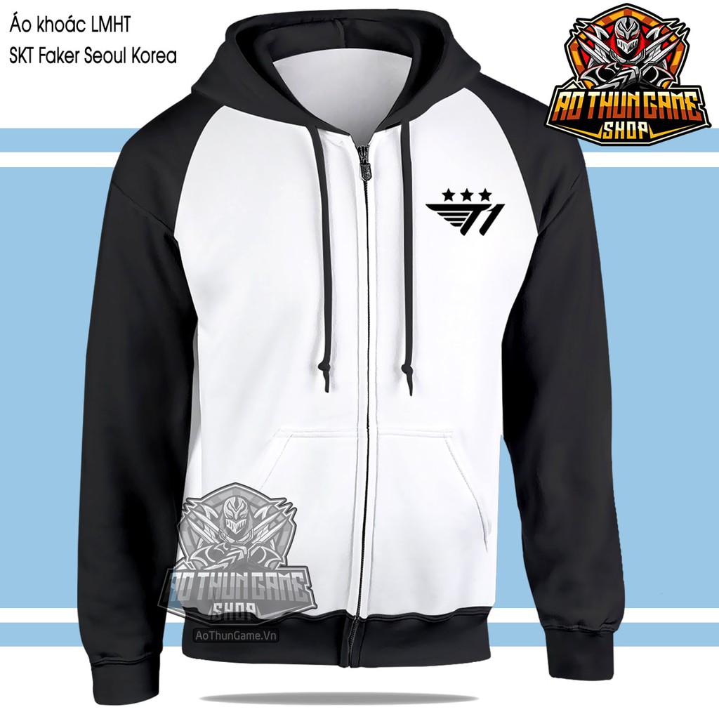 Áo khoác SKT Faker Seoul Korea Mới, áo khoác LoL Game LMHT SKT T1 Hàn quốc (Mẫu mới, có nón) | AoThunGameVn | BigBuy360 - bigbuy360.vn