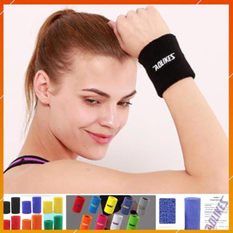 Băng cổ cổ tay - Băng trán thấm mồ hôi AOLIKES TD 2108 - 2103 - 0235 - 0230 (1 cái) chính hãng