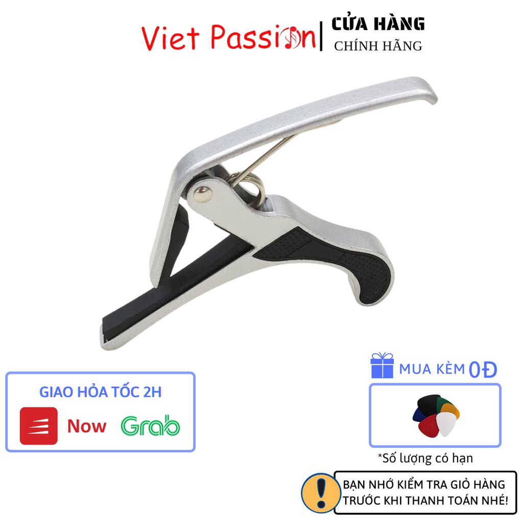 Capo guitar classic acoustic Viet Passion tăng tông, hạ tông màu Bạc không thể thiếu khi chơi ghi ta