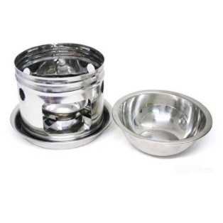 BỘ NỒI LẨU 1 NGƯỜI ĂN INOX KÈM BẾP CỒN DÙNG CHO CÁC QUÁN LẨU, QUÁN ĂN, TIỆC GIA ĐÌNH....