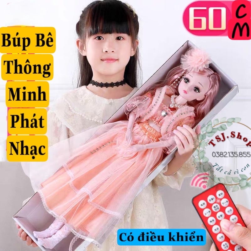 &lt;GIÁ HUỶ DIỆT&gt;  Búp bê Barbie phát nhạc có điều khiển thông minh kèm phụ kiện