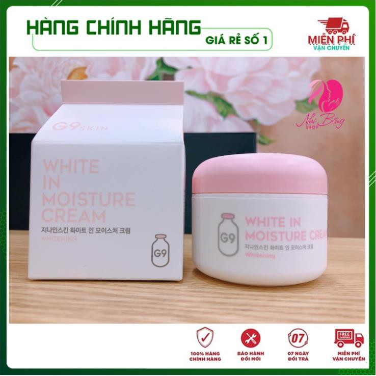 [Hàng Auth Hàn Quốc] Kem dưỡng ẩm - Kem dưỡng trắng da ngày và đêm G9-Skin White In Moisture Cream Hàn Quốc 50g