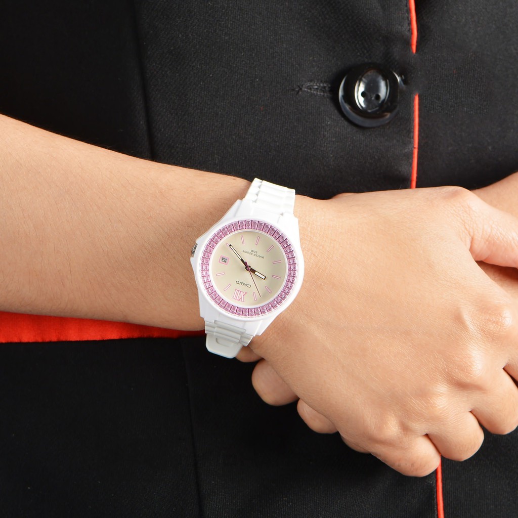 Đồng hồ nữ dây nhựa chính hãng Casio Anh Khuê LX-500H