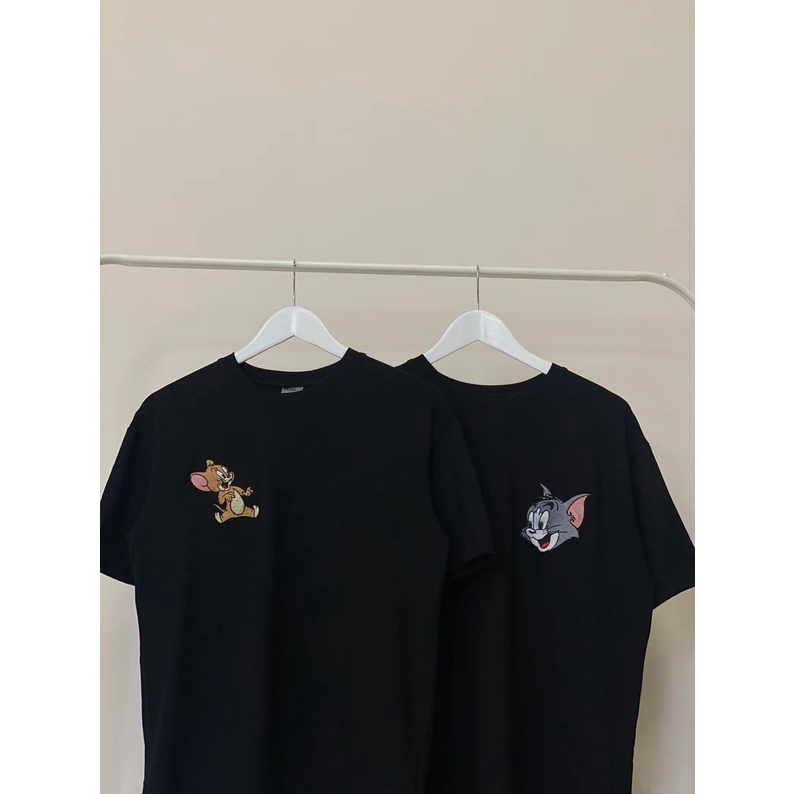 Áo thun thêu cotton unisex Couple T&J