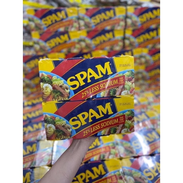 [Date 2024] Thịt hộp SPAM mỹ 340g ít mặn