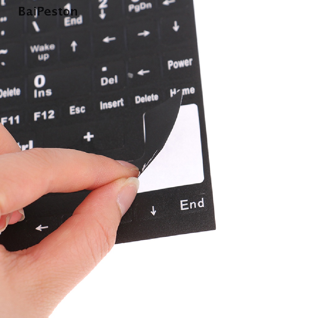 Miếng Dán Bàn Phím Máy Tính / Notebook Trong Suốt Mờ In Chữ Tiếng Anh ♨Nóng Bỏng