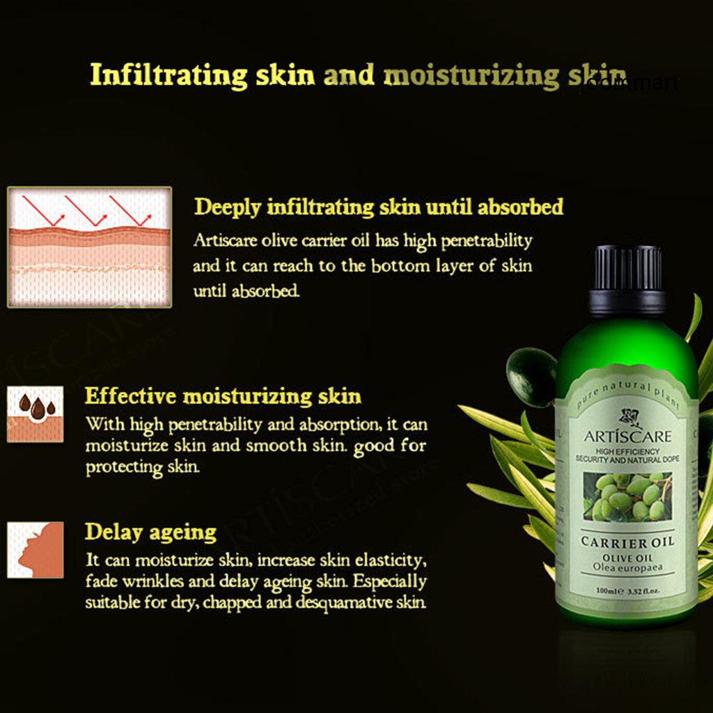 【JM】Natural Dry Skin Moisturizing Olive Base Essential Oil Stress Relief Massage