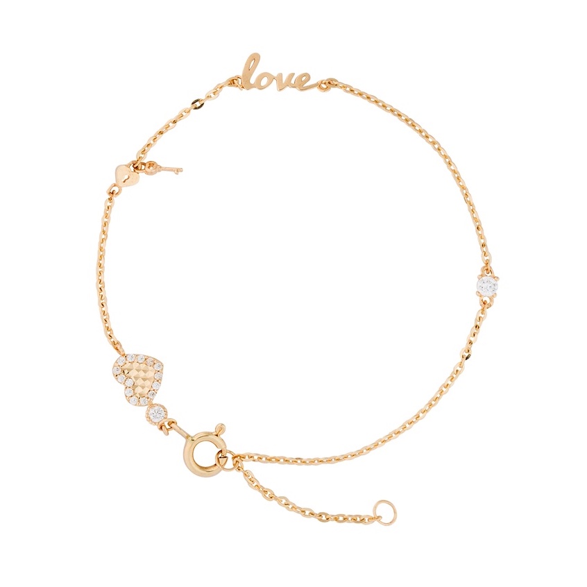 Lắc tay vàng 14k LLF122 Huy Thanh Jewelry