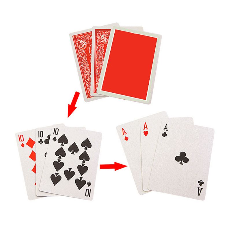 Bộ 4 thẻ bài ảo thuật biến hình thành 10 lá