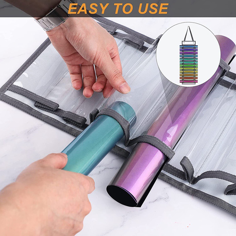 Giá Đỡ Cuộn Vinyl 12 Lỗ Sắp Xếp Gọn Gàng Cho Tấm Vinyl / Giấy Chuyển Nhiệt / Thiết Kế