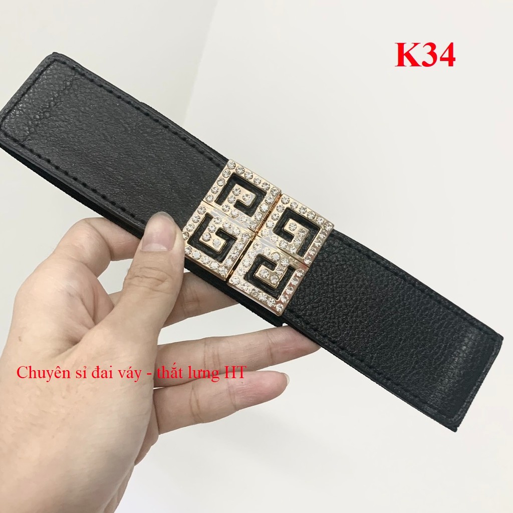 Đai váy G.V vuông 4cm K34