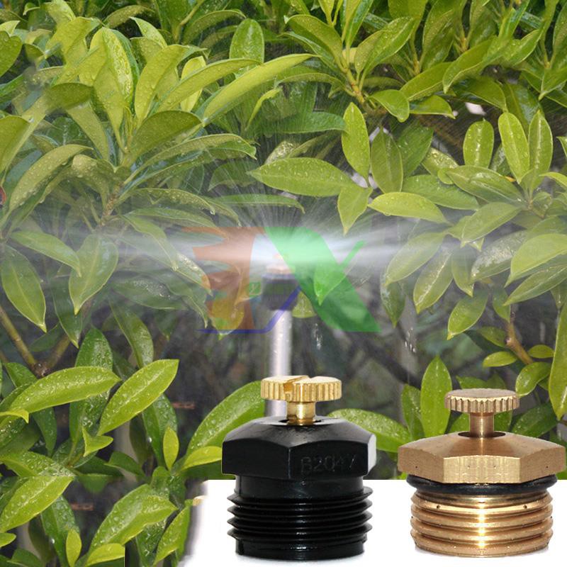 Bộ 10 Đầu tưới phun mưa BTX-D12, Tưới xòe 360° chân ren 21 - 1/2", Tưới xòe mũ ren đồng