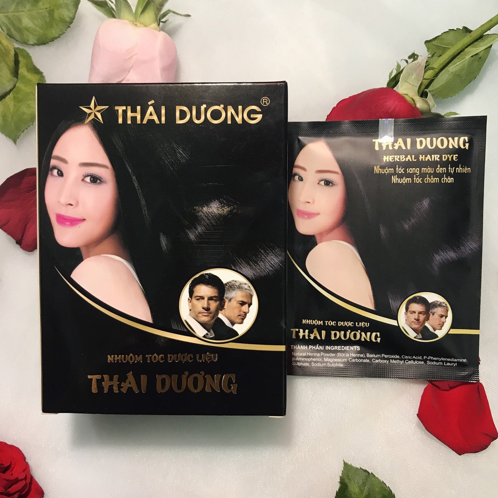 NHUỘM TÓC ĐEN DƯỢC LIỆU THIÊN NHIÊN THÁI DƯƠNG - CÒN HÀNG CHÍNH HÃNG