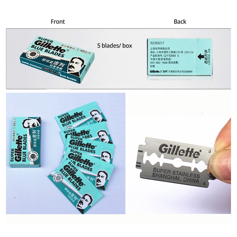 Set 5 lưỡi dao cạo râu GILLETTE chuyên dụng dành cho nam