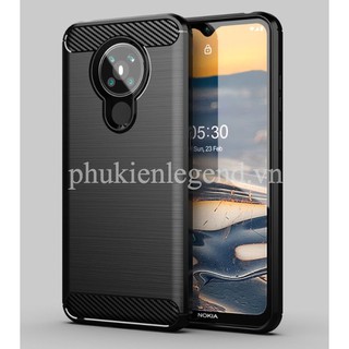 Ốp lưng Nokia 5.3 vân sợi Carbon Rugged