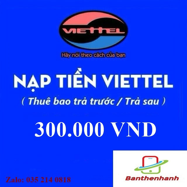 Thẻ cào Viettel 300k