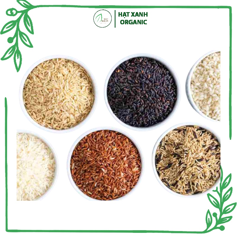 Các loại gạo lứt eatclean, ăn kiêng mềm, ngọt, dẻo thơm làm sữa hạt, nấu cơm, cháo