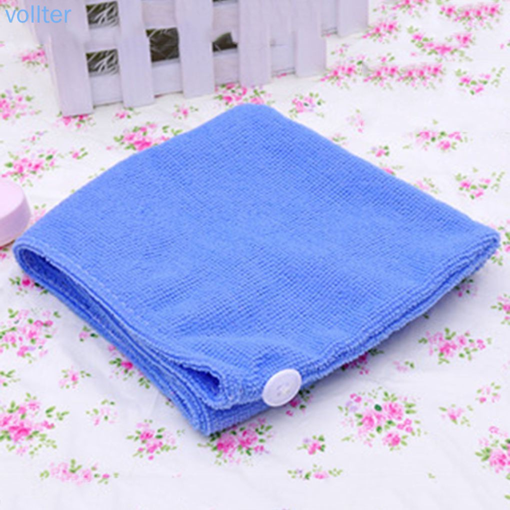 Khăn quấn đầu vải sợi làm khô tóc nhanh chóng
