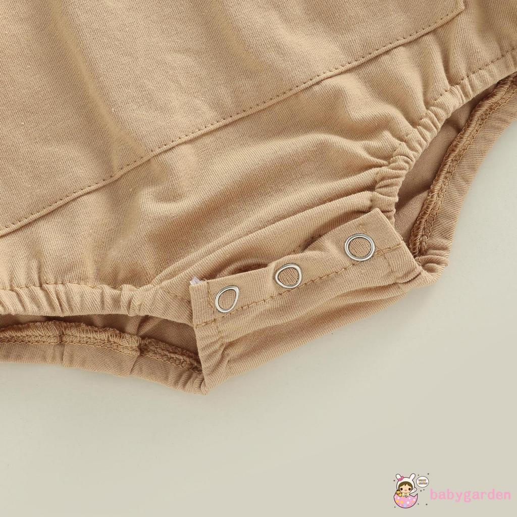 Áo Liền Quần Ngắn Tay Cổ Tròn In Hình Cầu Vồng Cho Bé Trai 0-18 Tháng Tuổi One