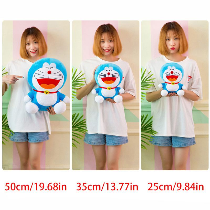 Mèo Doraemon Nhồi Bông Mềm Mại Đáng Yêu 25-50cm