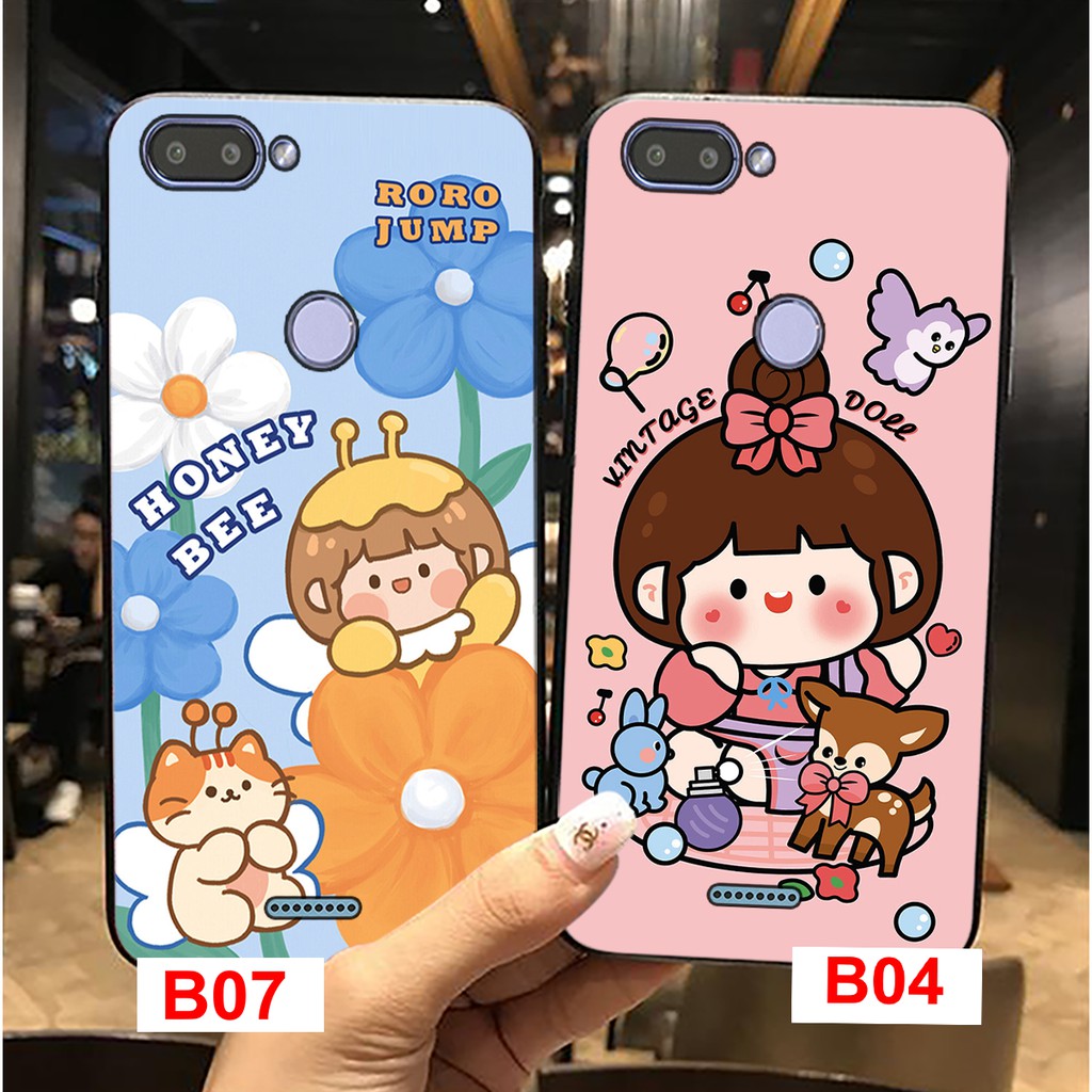 [FREESHIP] ỐP LƯNG XIAOMI REDMI 6 - REDMI 6A IN MẪU CÔ PÉ JUMP RORO NHIỀU MÀU SẮC ĐẸP