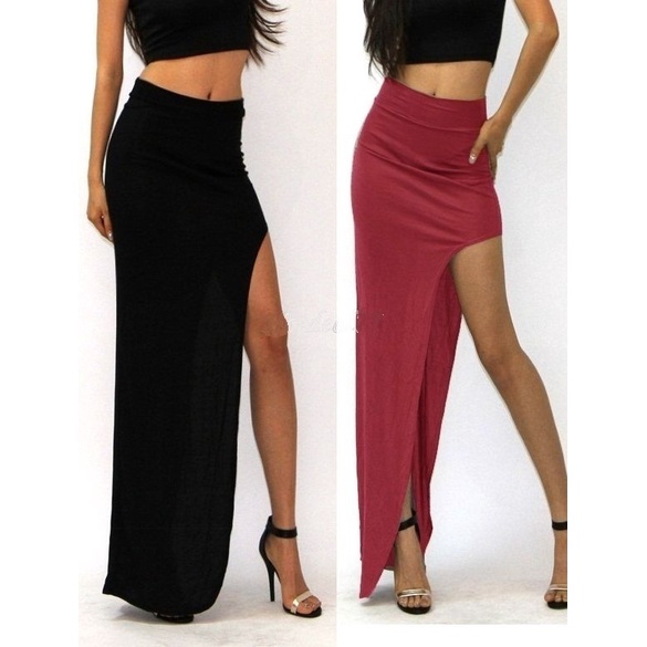 Đầm Maxi Lưng Cao Thiết Kế Xẻ Quyến Rũ