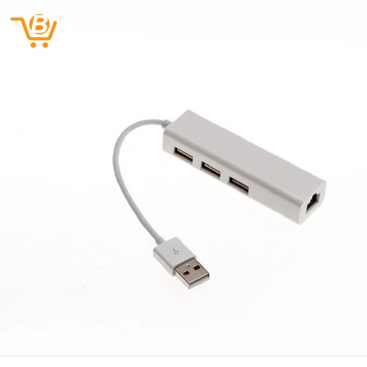 Cáp Chuyển Đổi Usb Sang Rj45 Lan + 3 Cổng Hub Cho Win 8 7 Xp | BigBuy360 - bigbuy360.vn