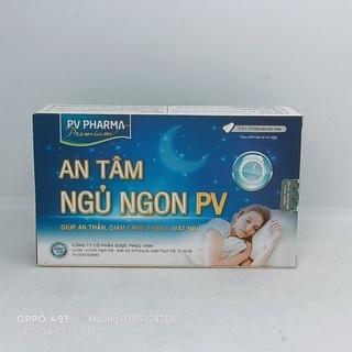 Viên uống an tâm ngủ ngon pv pharma hỗ trợ ngủ ngon, an thần