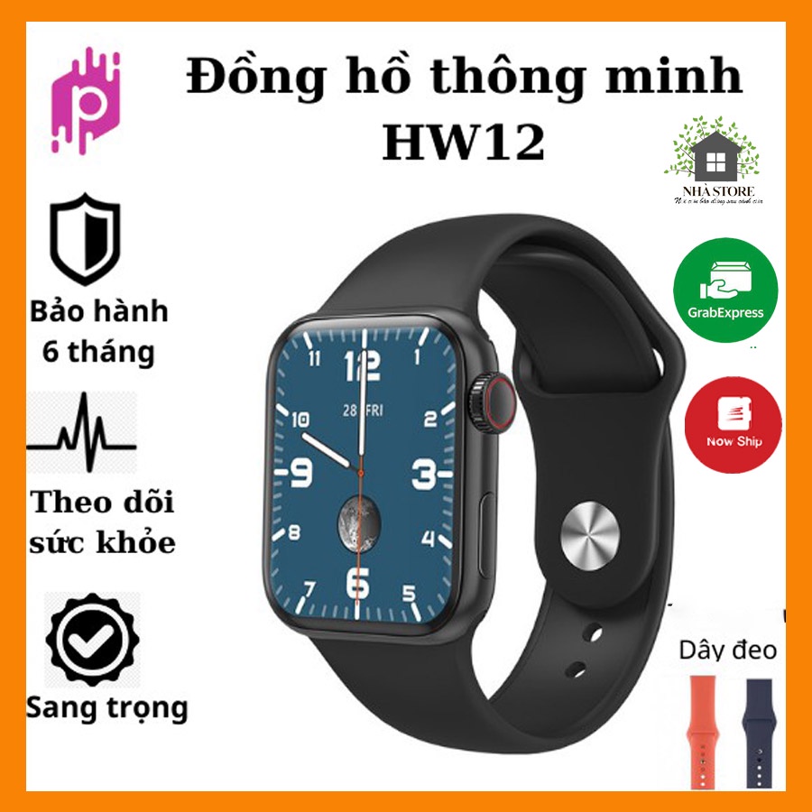 [HW12] Đồng Hồ Thông Minh HW12 có Tiếng Việt, Nghe Gọi, Thay Hình Nền, Cảm ứng mượt mà