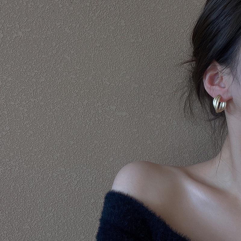 Khuyên Tai Hình Thánh Giá Đơn Giản Cá Tính Phong Cách Hàn Quốc Mới 2021