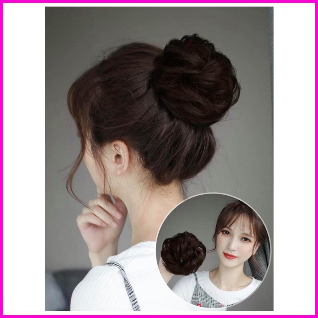 Tóc giả nữ 🌸FREESHIP🌸Tóc giả búi rối mới nhất