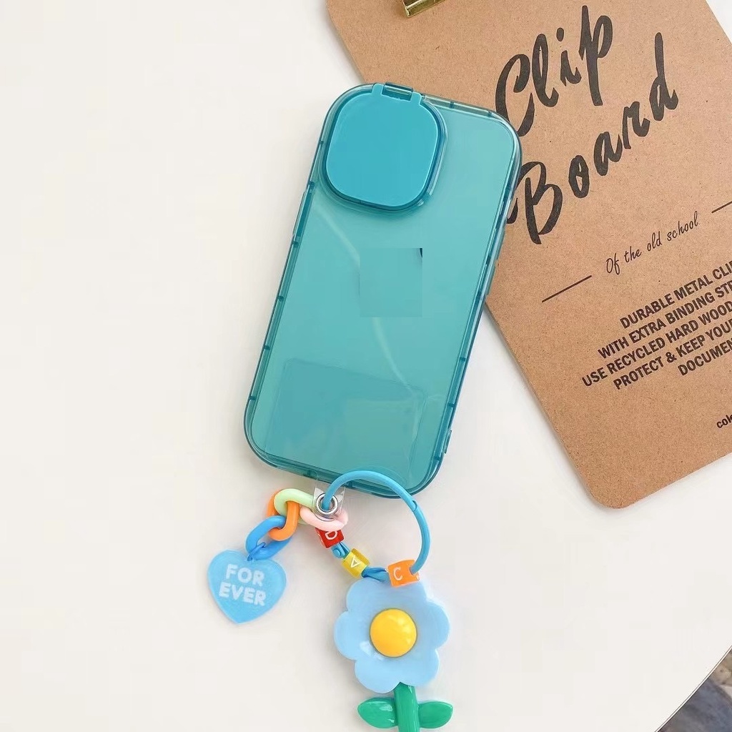 Ốp Điện Thoại tpu Kèm Gương Và Dây Đeo Cho iphone 14proamx 7plus 8plus 13 pro max ins12 pro max x / xs max11 pro max xsmax