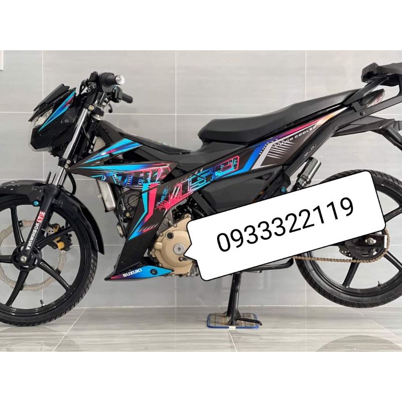 Tem Rời Suzuki Raider - Satria Đen Phối Nhiều Màu - Tem Mới 2022